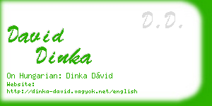 david dinka business card