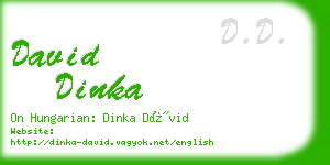 david dinka business card